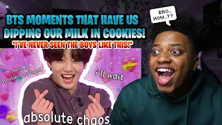 bts moments that have us dipping our milk in cookies | **WHY ARE THEY LIKE THIS!?!?**