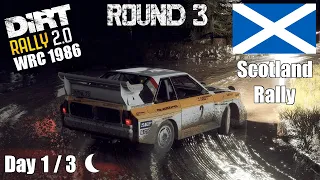 WRC 1986, Round 3 - Scotland Rally - Day 1 PM: SS3 + SS4 - DiRT RALLY 2.0