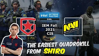 The easiest QuadroKill from Sh1ro on Overpass, Gambit vs NAVI, IEM Fall 2021 CIS