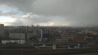 Snow storm in Moscow Time Lapse