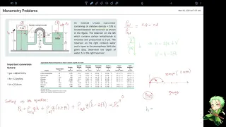 Manometry Problem 1