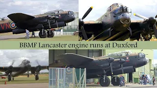 Avro Lancaster engine runs at Duxford | August 2021