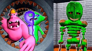 MR NIGHTMARE vs JESTER and HUNKY JAKE In Roblox Obby Escape