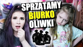 SPRZĄTAMY BIURKO OLIWKI 💜 NIE MYŚLAŁAM ŻE BĘDZIE TAK ŹLE...