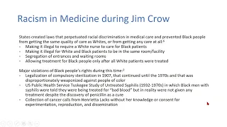 History of Medical Racism