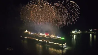 Cunard Queen Anne Maiden Voyage from Southampton #cunard #cruise 4k