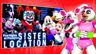 SML MOVIE: Five Nights At Freddy's Sister Location with Glamrock Chica and Funtime Foxy!