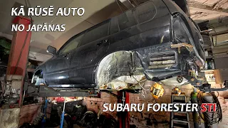 KĀ RŪSĒ AUTO NO JAPĀNAS. SUBARU FORESTER STI