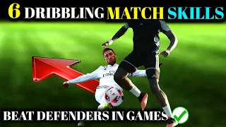6 EASY MATCH SKILLS TO BEAT ANY DEFENDER (STEP BY STEP) - SOCCER SKILLS FOR BEGINNERS GUIDE