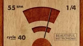 55 BPM 1/4 Wood Metronome HD