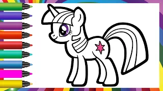 Twilight Sparkle| My Little Pony Drawing, Painting, Coloring for Kids and Toddlers #326