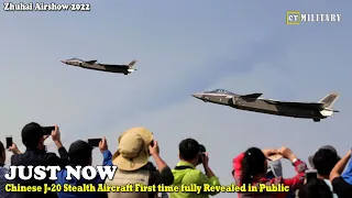 Just Now !! Chinese J-20 Stealth Aircraft First time fully Revealed in Public