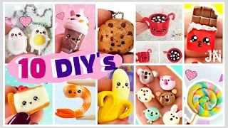 10 Food & Drinks DIY's Polymer Clay Compilation