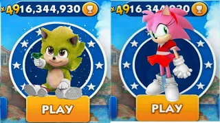 Sonic Dash - Elf Classic Sonic VS Lego Amy _ Movie Sonic vs All Bosses Zazz Eggman