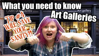 What every artist NEEDS to know about Art galleries  😜 Tip 4 will save your sanity |  The Art sherpa