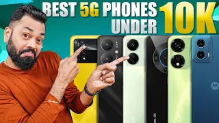 Top 5 Best 5G Smartphones Under ₹10000 Budget ⚡ January 2024