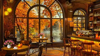 Cozy Cabin Porch Coffee Shop Ambience with Smooth Jazz Music to Relax/Study/Work to #8