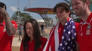 🇺🇸🎾USA stars Taylor Fritz and Jessica Pegula preview United Cup before shooting hoops  in Australia