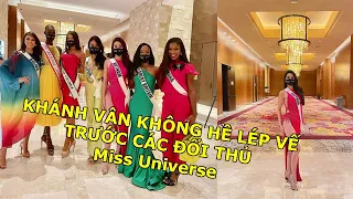 Khánh Vân diện thiết kế Hoa súng CHẶT ĐẸP đối thủ  Miss Universe trên đất Mỹ