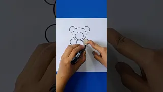 Teddy bear drawing with trick #viral #ytshorts #shorts #teddy #bear #bhalu @syarthub