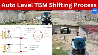 👉Auto Level TBM Shifting Process💯How To Level Transfer  By Auto Level 🔔RL transfer👷🏽‍♂️