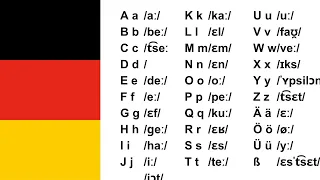 German for beginners | Learn the German Alphabet Pronunciation | German Alphabet song ♫