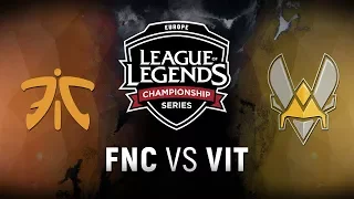 FNC vs. VIT - Semifinals Game 3 | EU LCS Spring Playoffs | Fnatic vs. Team Vitality (2018)