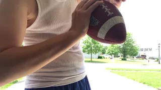 How to throw a perfect spiral with a football with two simple tips.