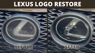 Lexus/ Toyota Front Grill Logo Emblem Remove & Restore Faded