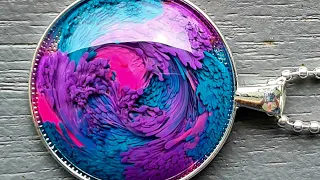 #1137 Mixing Alcohol Inks With Pigment Pastes To Create Amazing Resin Feathery Effects