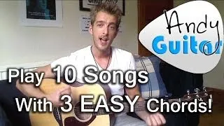 Play TEN guitar songs with three EASY chords | E, A and D