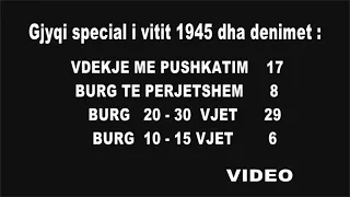 KUJTESE, gjyqi "special" 1945