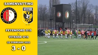 Samenvatting Feyenoord O15 - Vitesse O15 dinsdag 22 februari 2022