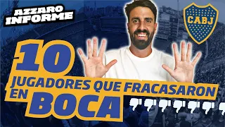 10 JUGADORES QUE FRACASARON EN BOCA 🔵🟡🔵