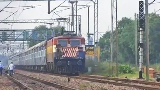 Udhampur Kota Superfast showing a brilliant show with "Tiger" BHEL WAG-7 in lead| High speed action|