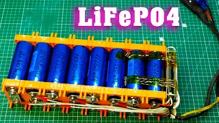 LiFePO4 На двух пальцах LFP Литий железо фосфатные аккумуляторы