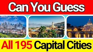 Guess all 195 Capital Cities of the World - Ultimate General Knowledge 🌍✨