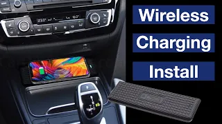 Car Qi Wireless Charging Pad Install / BMW F30, F32, F80, F82 #BMW #CarQiWireless