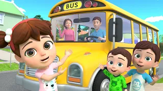 Wheels on the Bus +ABC Phonics Song | Lalafun Nursery Rhymes & Kids Songs