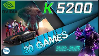 Nvidia Quadro K5200 in 30 Games    ( 2022-2023 )
