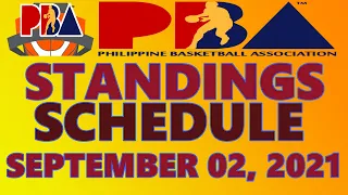 PBA GAME SCHEDULE & PBA STANDINGS I PHILIPPINE CUP SEASON 46 I SEPTEMBER 02, 2021 INTERGA