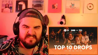 TOP 10 DROPS 😱 Solo | GRAND BEATBOX BATTLE 2021: WORLD LEAGUE | Beatbox Reaction