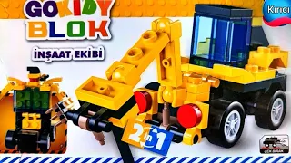 lego araç😍lego kırıcı yapıyorum🤩 #gazanya 👈/inşaat ekibi serisi/gokidy blok serisi/Legos/maket blok.