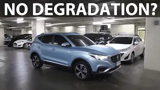 MG ZS EV degradation test after 2 years/25k km