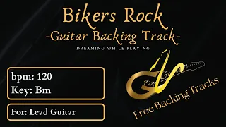 Bikers Rock Guitar Backing Track in B Minor | 120 bpm |