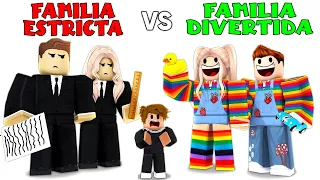 ME ADOPTA UNA FAMILIA ESTRICTA VS UNA FAMILIA DIVERTIDA en ROBLOX BROOKHAVEN RP