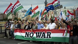 Tens of thousands take to the streets in show of support for Hungarian Prime Minister Viktor Orbán