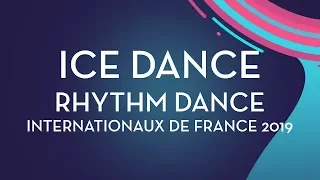 Ice Dance Rhythm Dance | Internationaux de France 2019 | #GPFigure