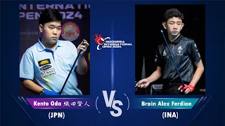 Semifinal｜Kento Oda 織田賢人 vs Brain Alex Ferdian｜2024 Indonesia Int'l Juniors 9-Ball Open 印尼國際青少年公開賽