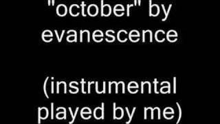 evanescence - october (instrumental cover)